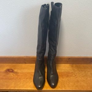 Calvin Klein Jonie black Leather boots